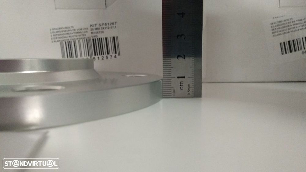 Conjunto espaçadores/ alargadores / bolachas Audi / Seat / Skoda / Vo