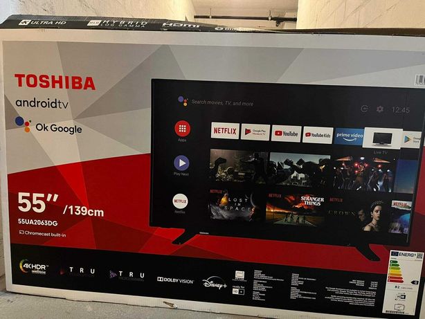 Telewizor TOSHIBA 55''/139cm, android tv