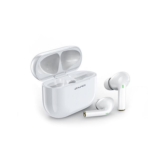 Awei Słuchawki Bluetooth 5.0 T29 Tws + Stacja Dokująca Biały/White