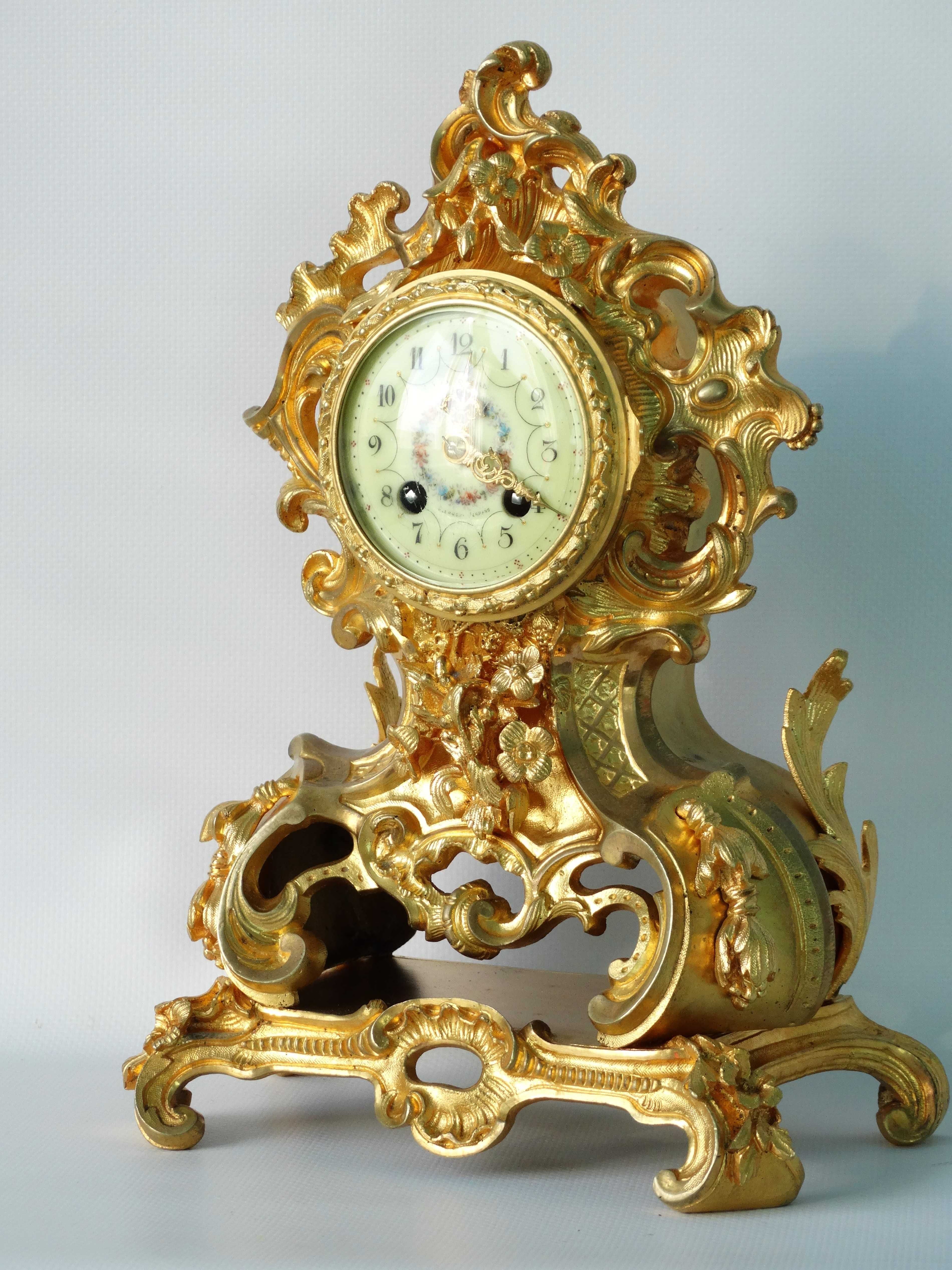 Бронзовий в позолоті годинник(часы) XIX ст. від Bernard Lyon і Mougin