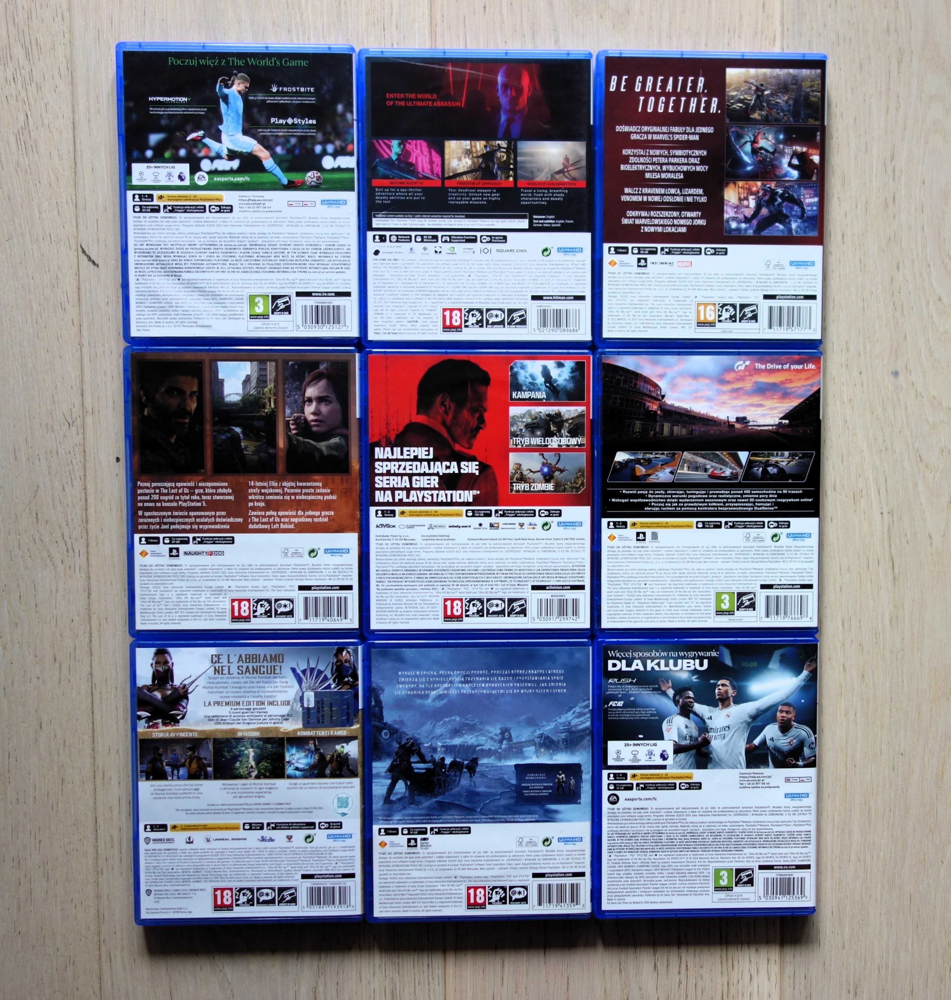 PS5 Nowe gry. Z dodatkami Marvel SPIDER-MAN 2 CODMW3 FC24 FC25 PS5 PS4
