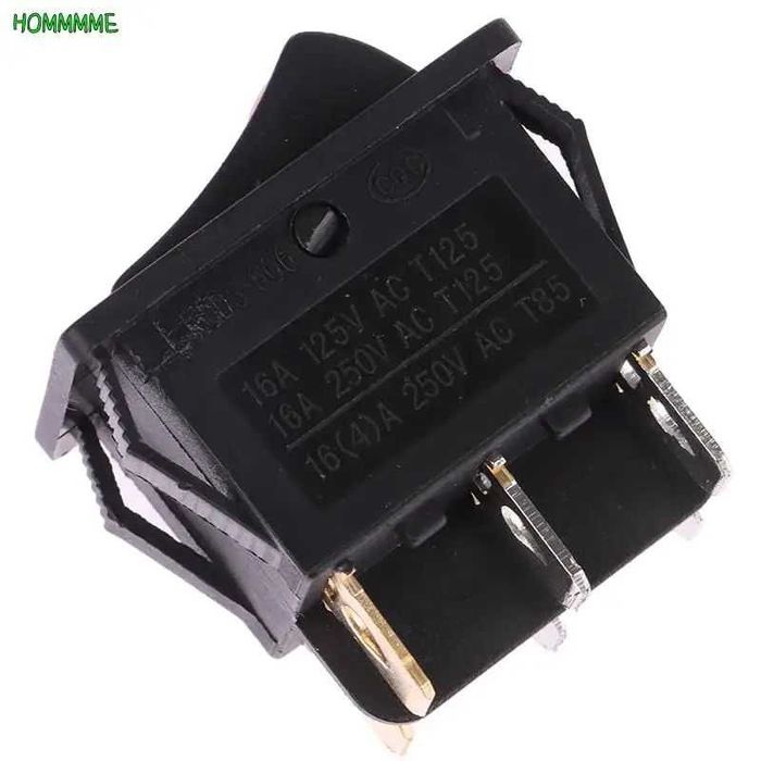 6-контактный KCD3-606 двойной переключатель с подсветкой кнопка