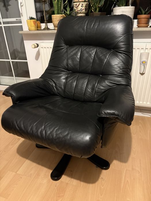 Fotel Ikea skórzany