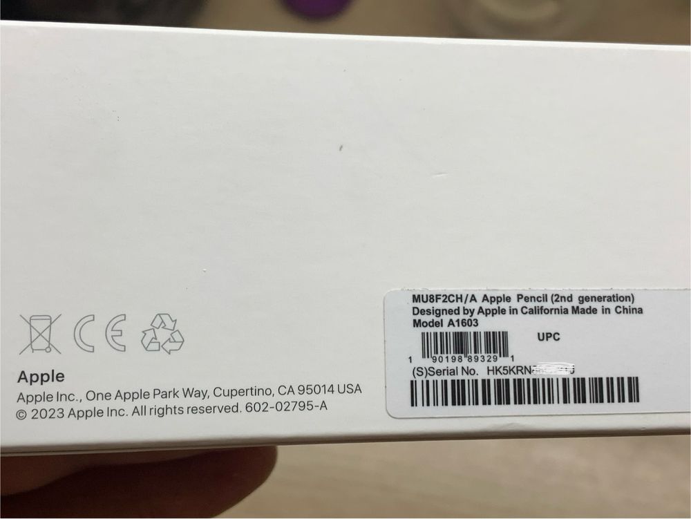 Apple Pencil A1603