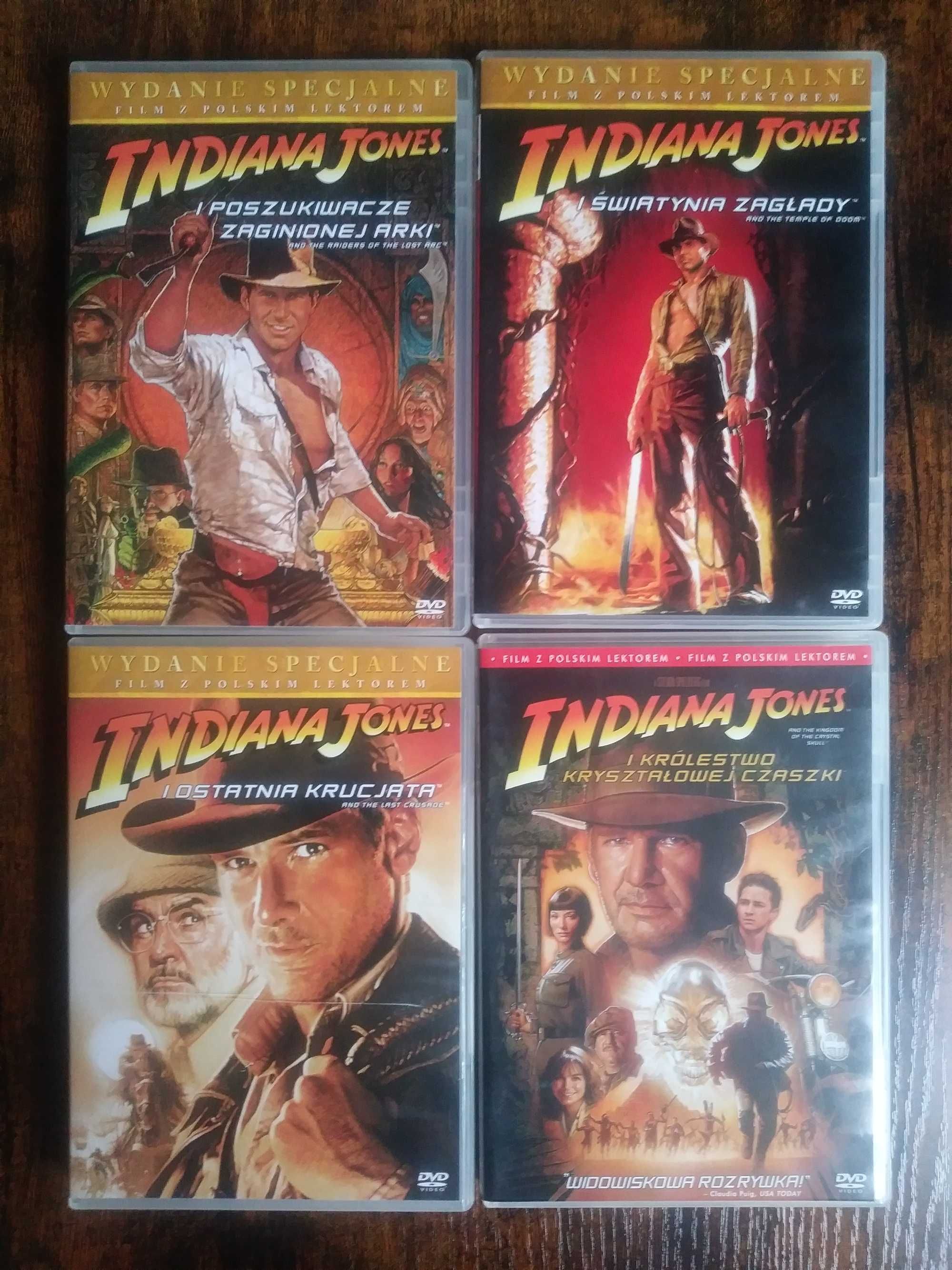 Indiana Jones na DVD części 1,2,3,4