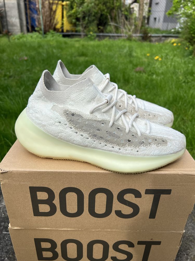 Adidas Yeezy Boost 380 Calcite Glow sneakersy niskie białe kanye 44