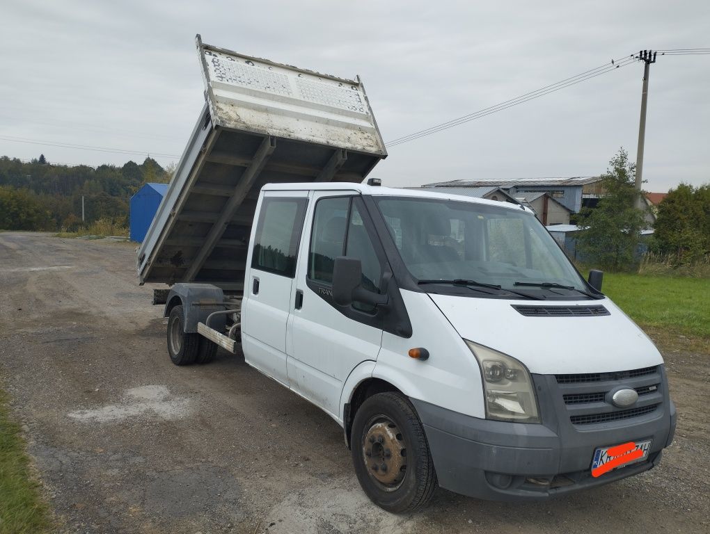 Ford Transit 2.4 140 km Doka 6 osób Wywrotka Kiper Bliźniak