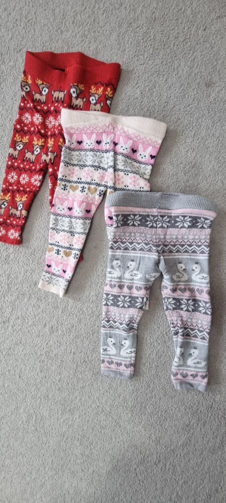 3 pary spodni  swetrowych Świątecznych 
3 pary spodni  swetrowych Świą