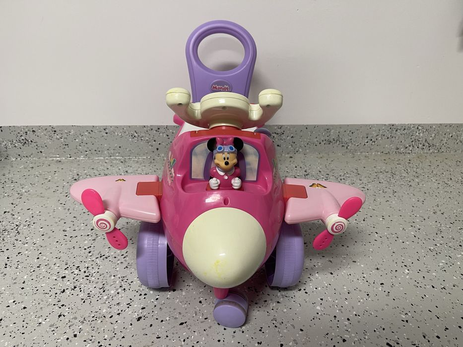 Jeździk, odpychacz Kiddieland samolot Minnie Mouse