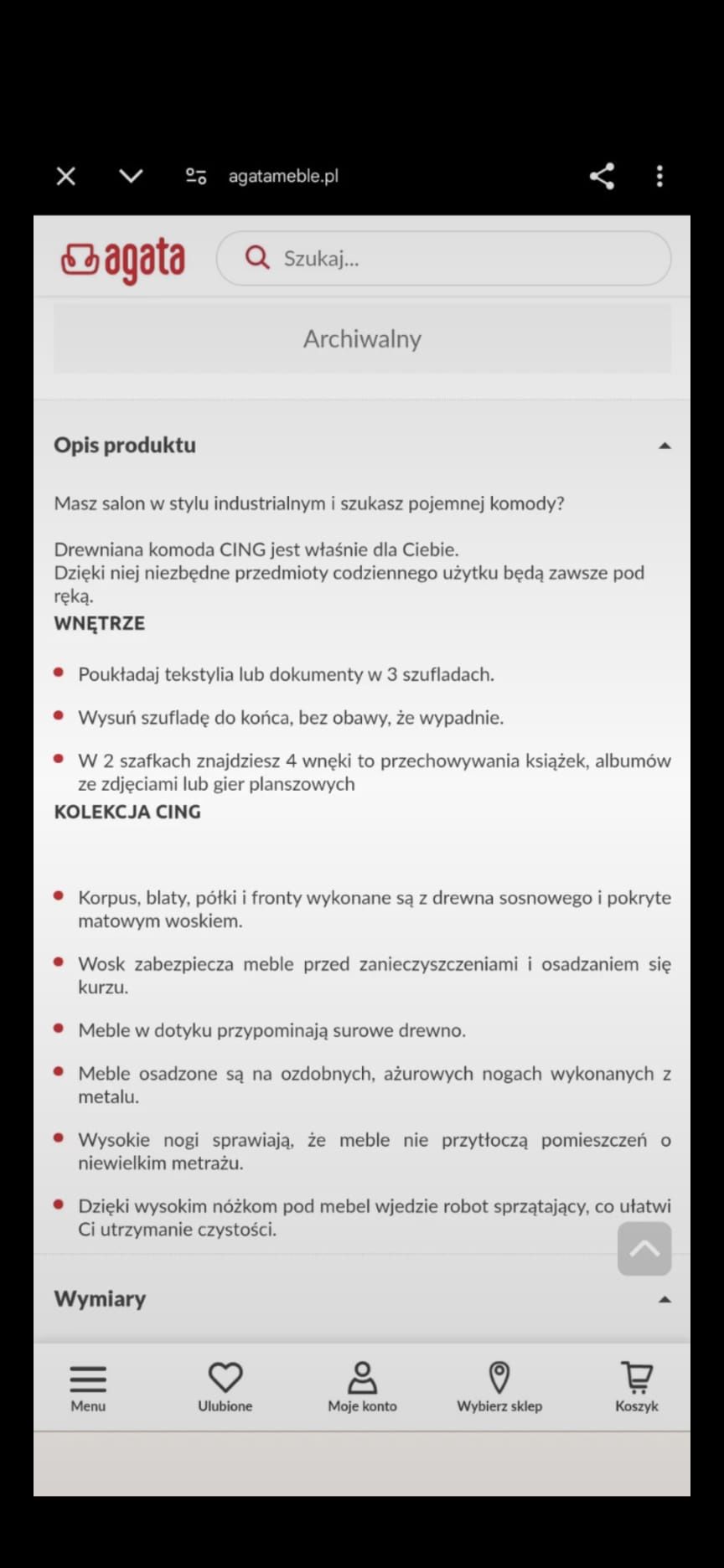Szafka. RTV 70x130x43