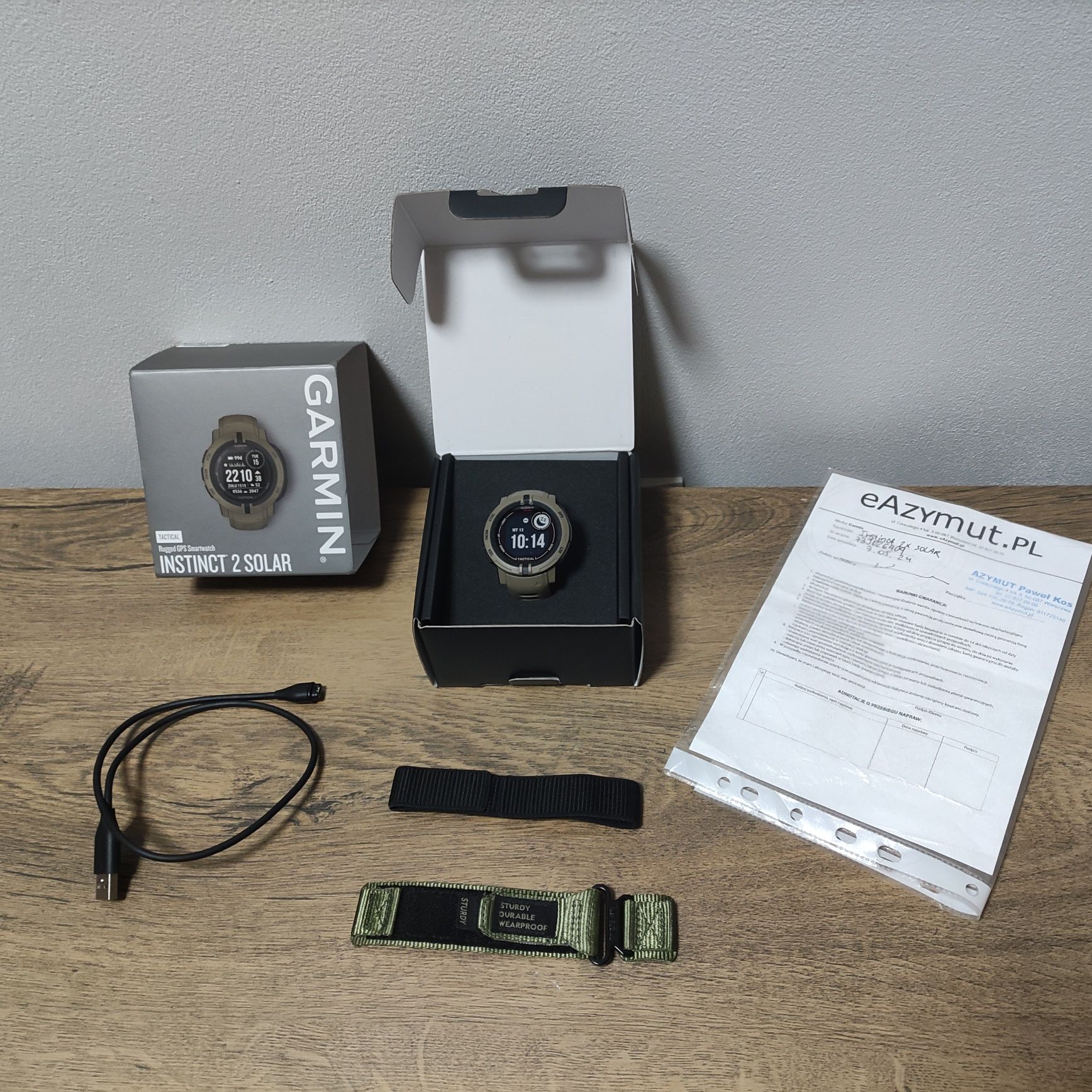 Garmin Instinct 2 Solar Tactical - Stan idealny + 2 lata gwarancji