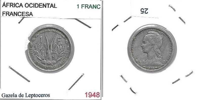 África Ocidental Francesa - - - - - - Moedas