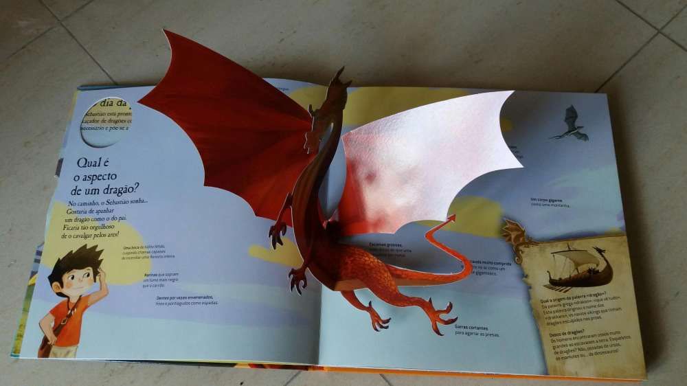Grande livro animado "Os Dragões "