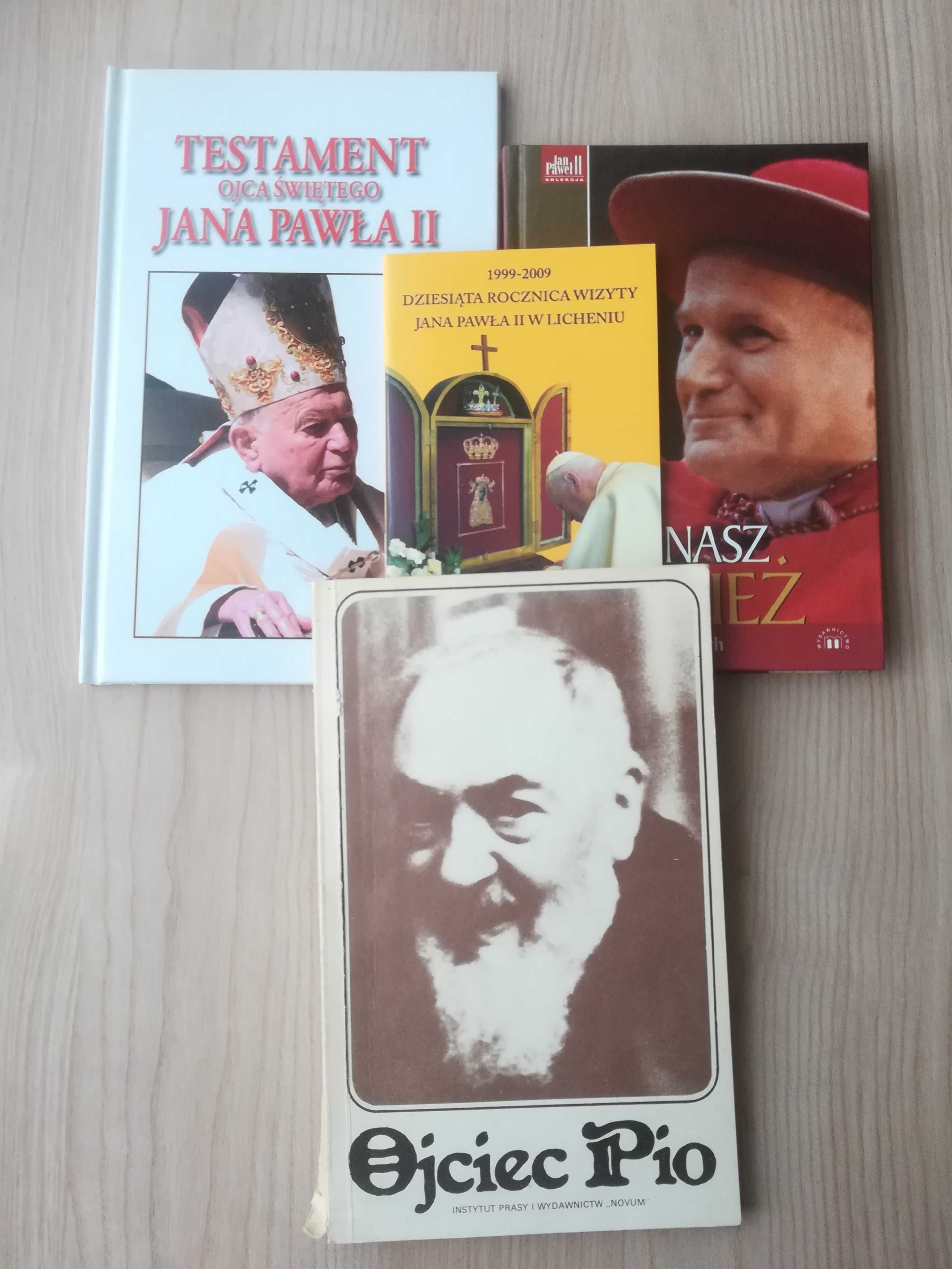 Nasz papież, Jan Paweł II - komplet 3 książek plus książka o Ojcu Pio