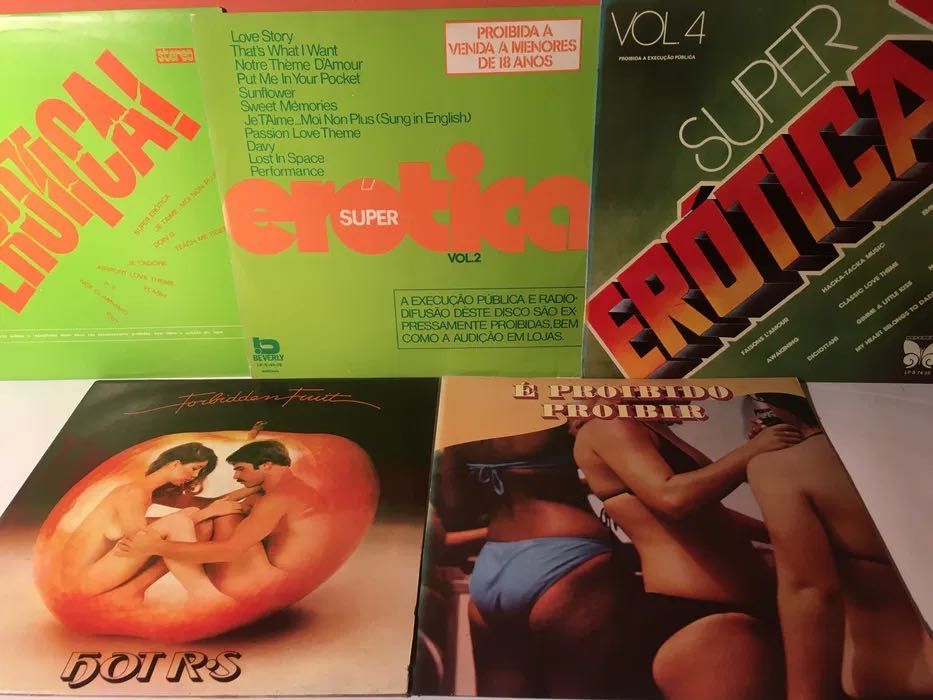 MÚSICA ERÓTICA - 5 LP  - anos 70
