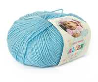 Włóczka Alize Baby Wool kol. 128 - błękit- wyprzedaż
