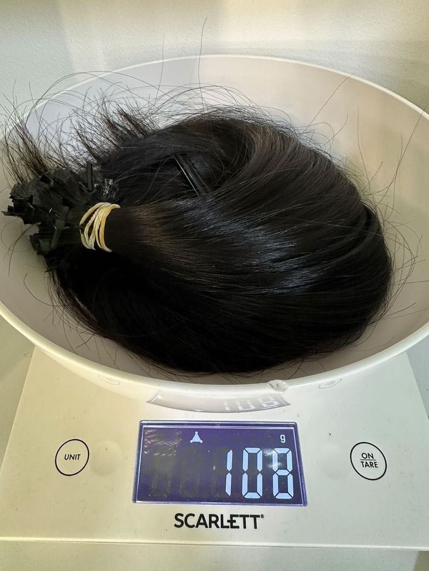 Натуральные волосы 58 см 108 грам