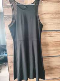 Sukienka zwiewna czarna L/XL H&M 42