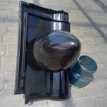 CREATON PREMION kominek wentylacyjny SIGNUM A fi100 mm  czarna glazura