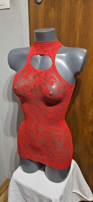 S M Seksowna czerwona sukienka bielizna erotyczna sexi mini piżama