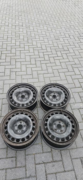 FELGI STALOWE 16 5x112 6.5J ET33 Vw ,Skoda +kołpaki orginały