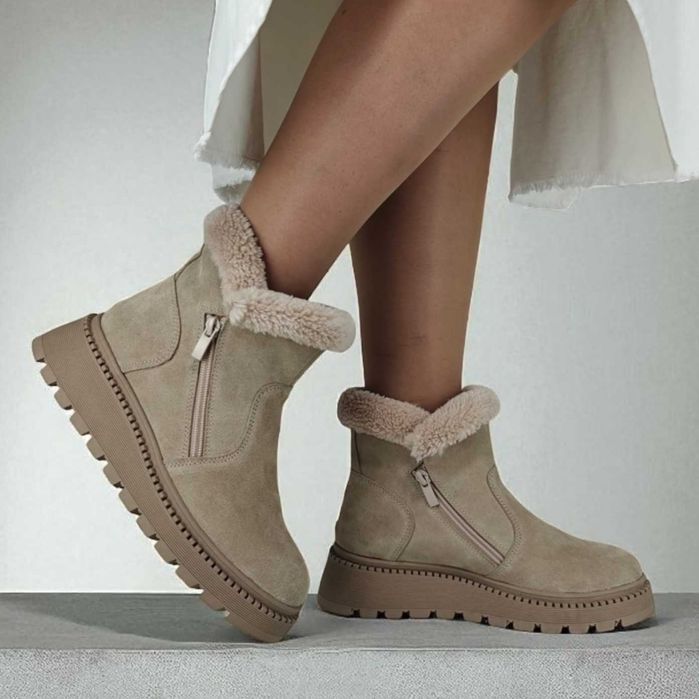 Черевики жіночі 0088 ЗИМОВІ в 5 кольорах з НАТУРАЛЬНОЇ ЗАМШІ та ШКІРИ