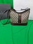 Torebka Torba Gucci monogram brazowa skórzana kuferek Premium