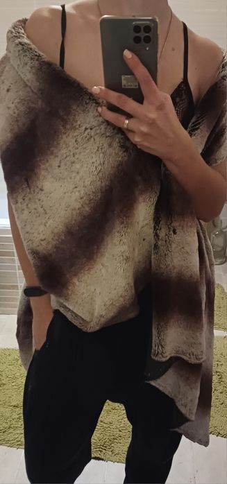 Накидка велика штучне хутро шиншила