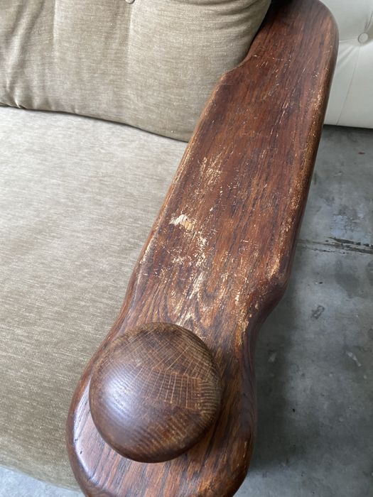 Zestaw meble drewniane sofa2x i  kanapa