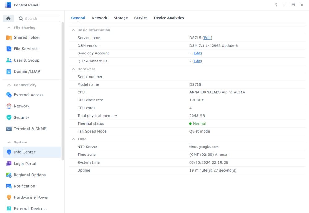 Synology NAS DiskStation DS-715