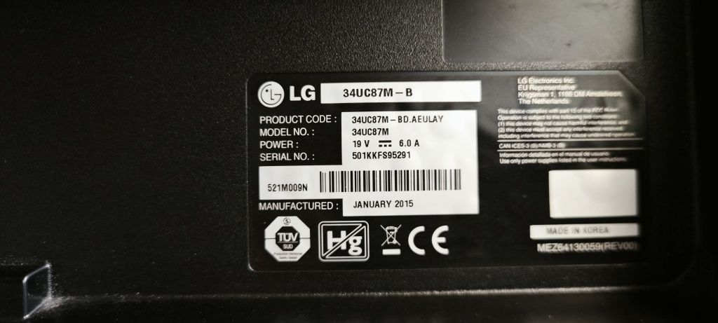 Monitor panoramiczny LG 34UC87M 34 cale
