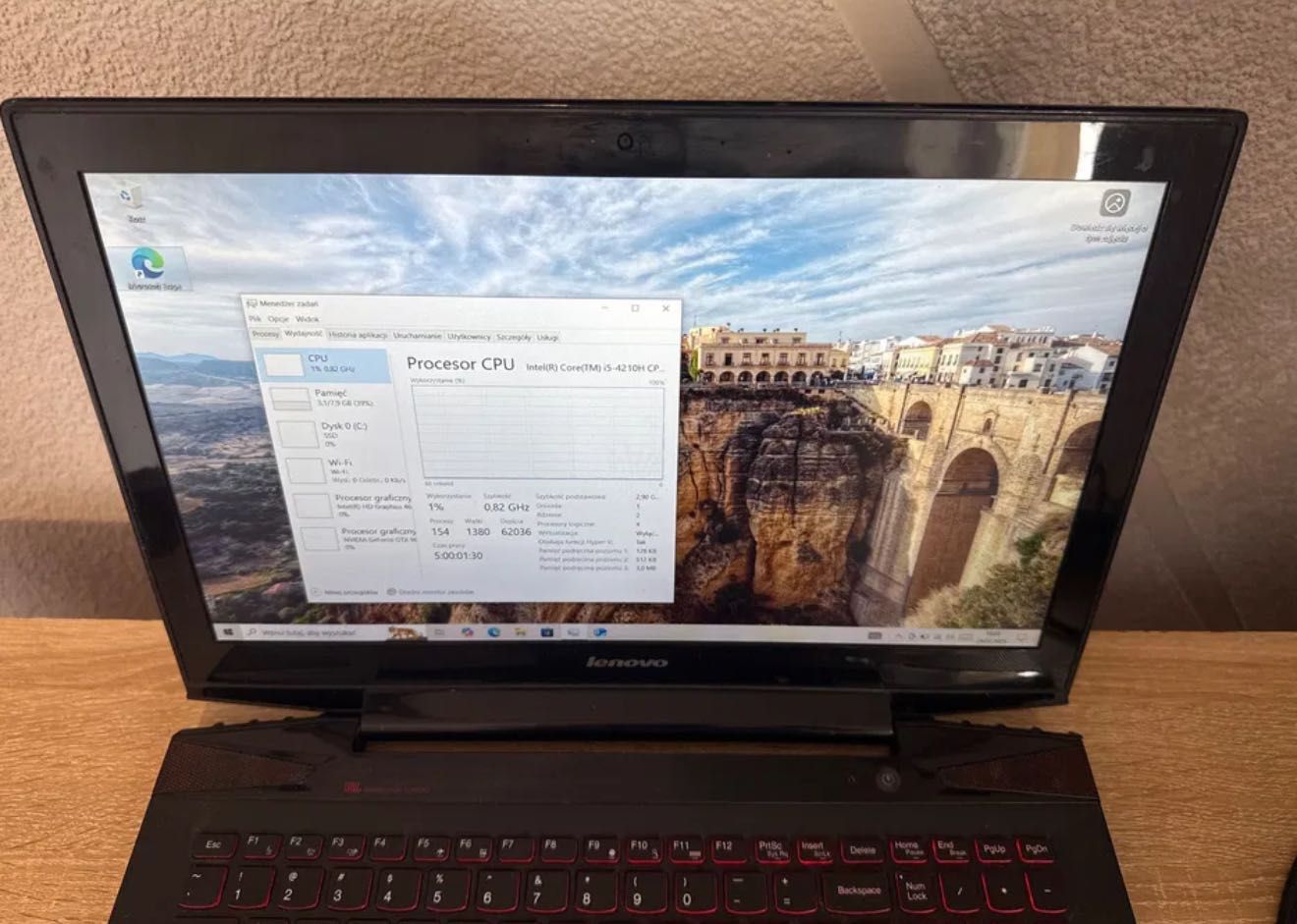 Najtaniej na olx gamingowe Lenovo Y50-70 , 480GB SSD 8Gb RAM Gtx 960M