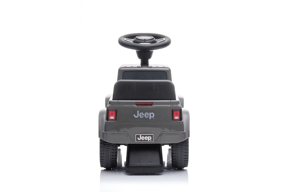 Jeździk odpychacz pchacz z dźwiękiem Jeep auto dla dziecka szary