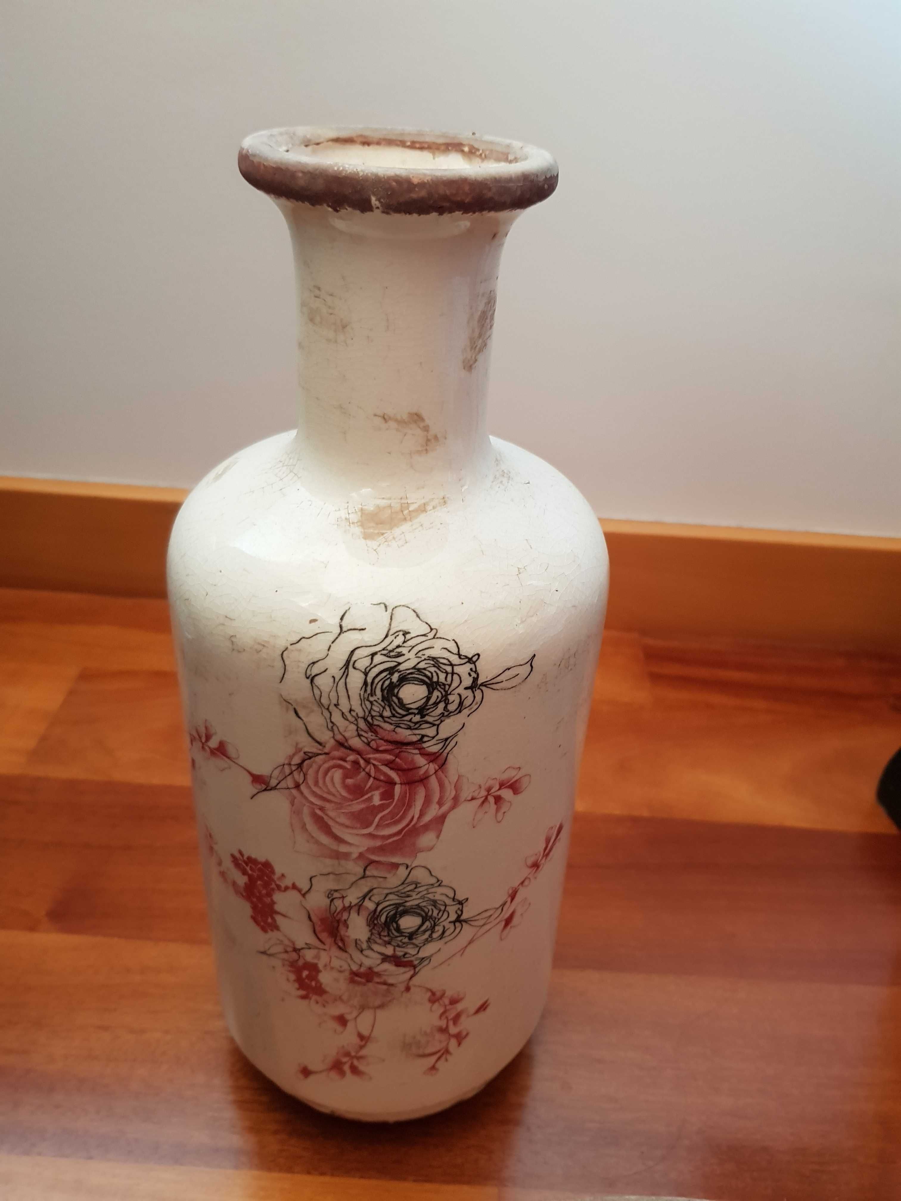Conjunto jarro cerâmica e taça cerâmica decorativas - NOVAS