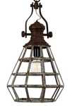 Rustykalna metalowa Lampa wisząca retro vintage KS El Paso industrialn