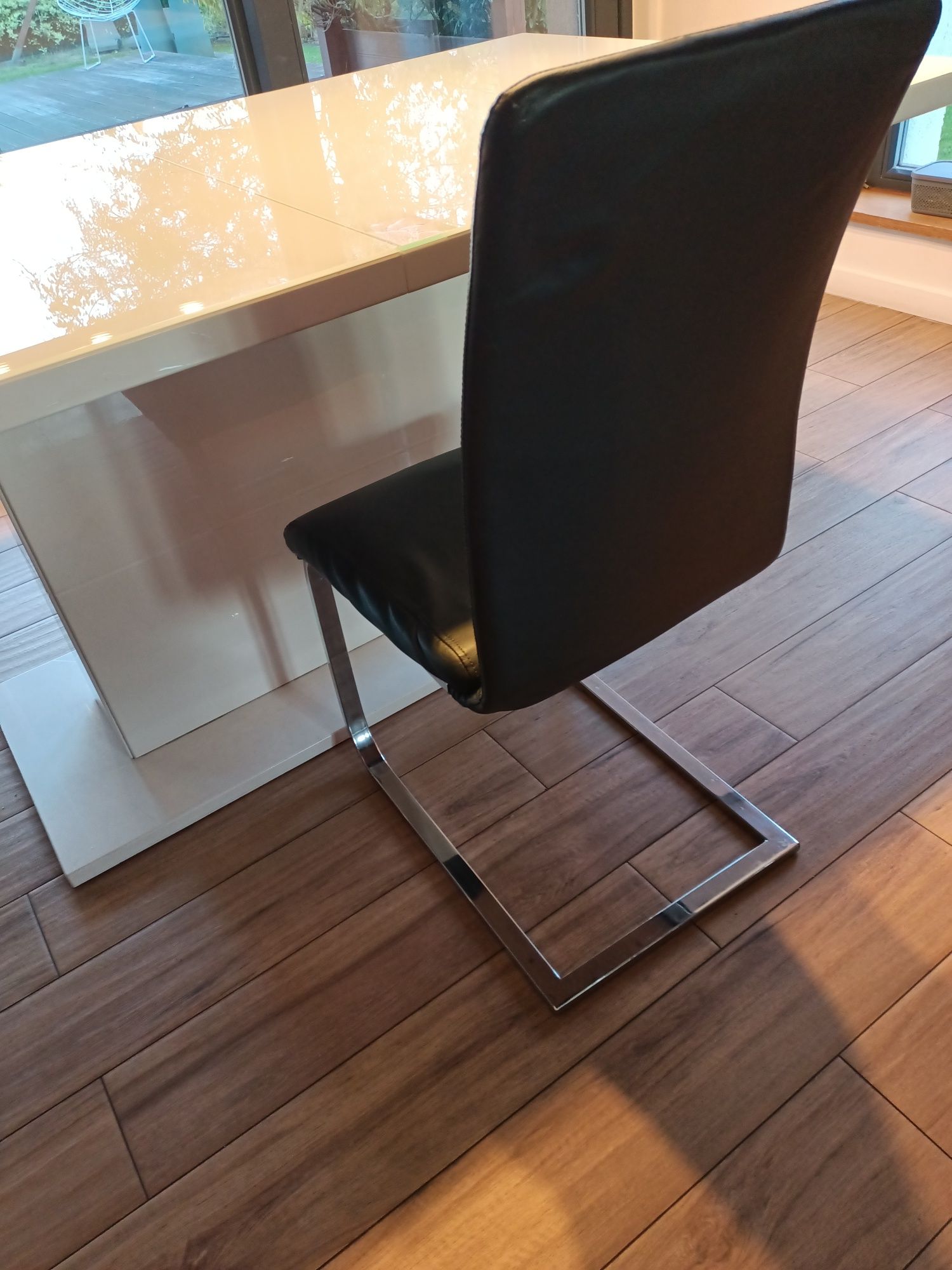 Komplet 6 krzeseł kolor czarny