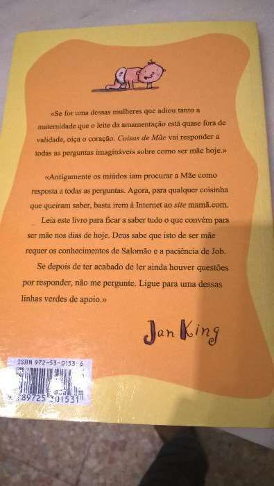 Vendo livro Coisas de Mãe, de Jan King