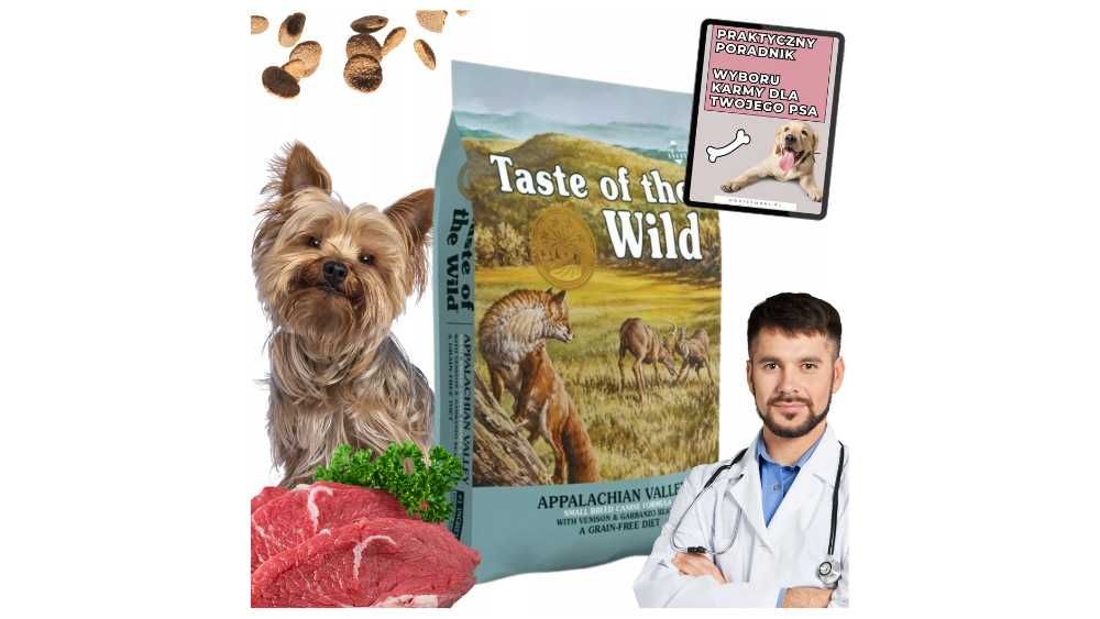Zestaw 2x TASTE OF THE WILD karma sucha dla psa MAŁYCH RAS 6KG GRATIS