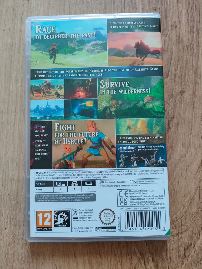 Zelda breath of the wild Nintendo Switch