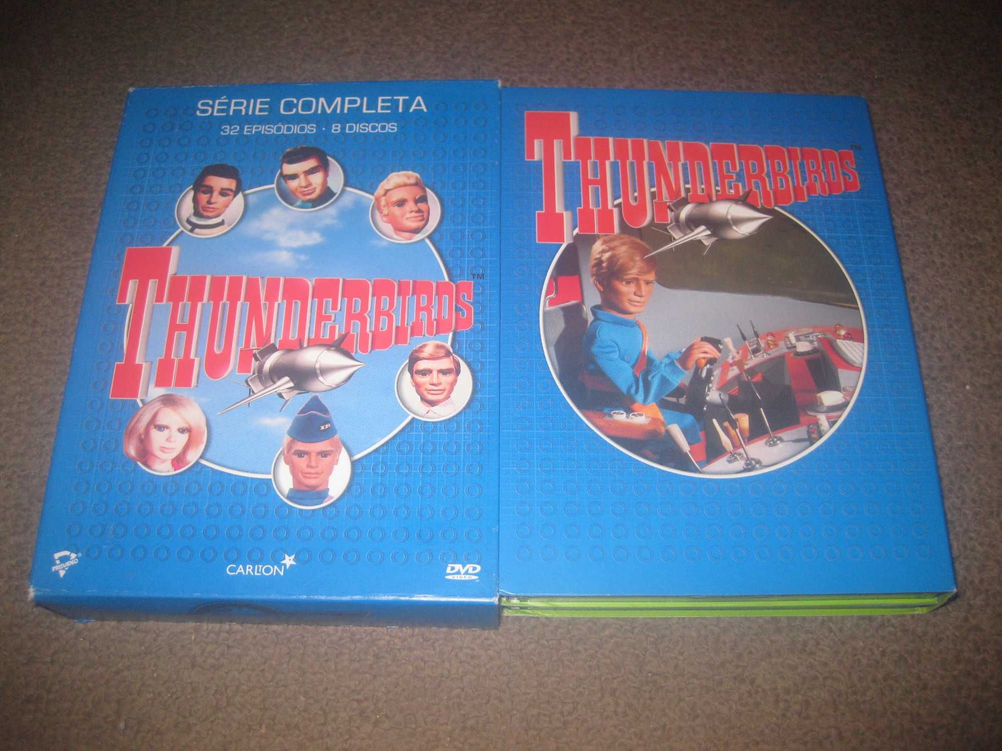 Série Completa "Thunderbirds" Edição em Digipack, com 8 DVDs/Box Rara!