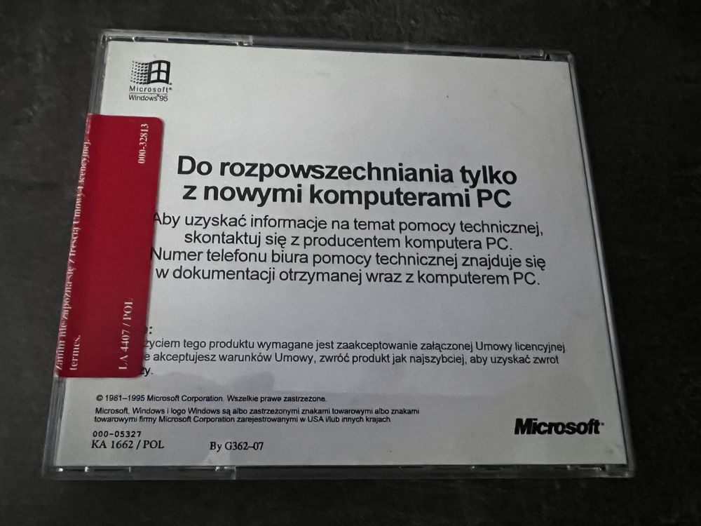 Plyta Windows 95 kolekcjonerska