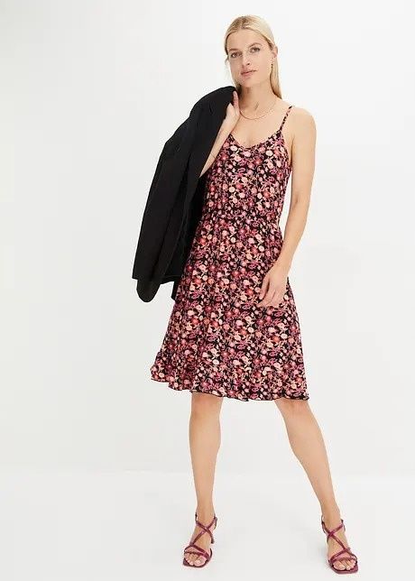 B.P.C sukienka letnia z wiskozy w kwiaty r.48/50