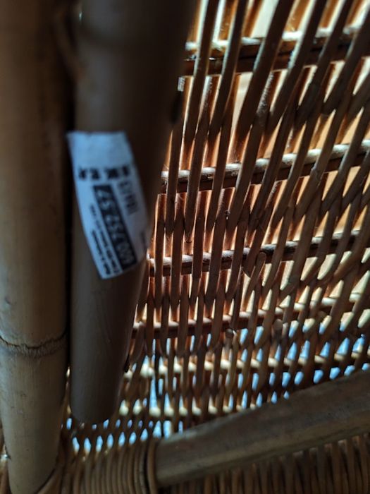 Szezlong leżanka Ikea rattanowa leżak fotel