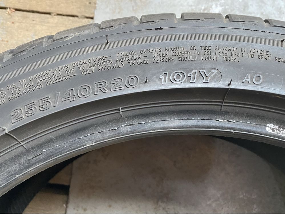 Літня резина шини 255/40R20 Bridgestone Turanza T005 22рік