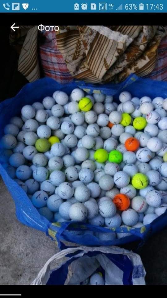 М'ячі для гольфу, шарики, гольф мячи