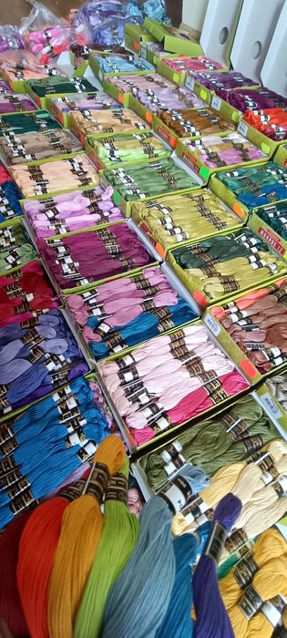 Нитки муліне ПНК Кірова 20 метрів.Велика гамма кольорів.