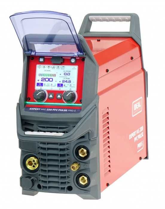 Spawarka migomat Ideal EXPERT MIG 220 PFC PULSE Pro5 LCD +5kg SG2!
