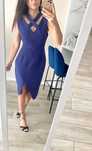 Asos sukienka midi granatowa chaber 38 M