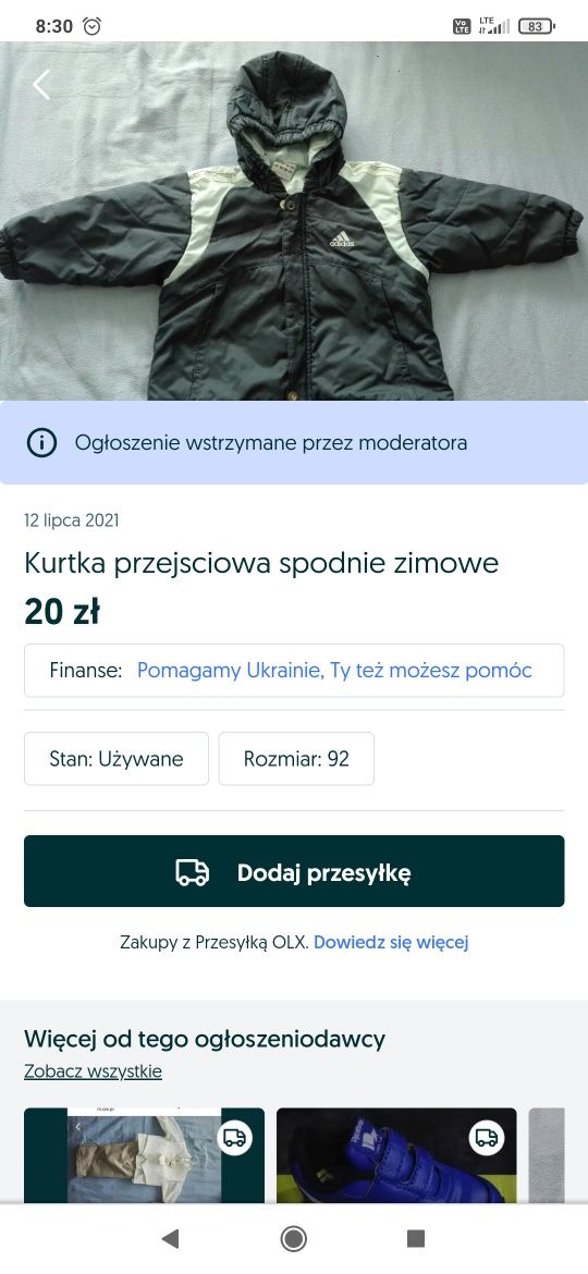 Kurtka przejściowa