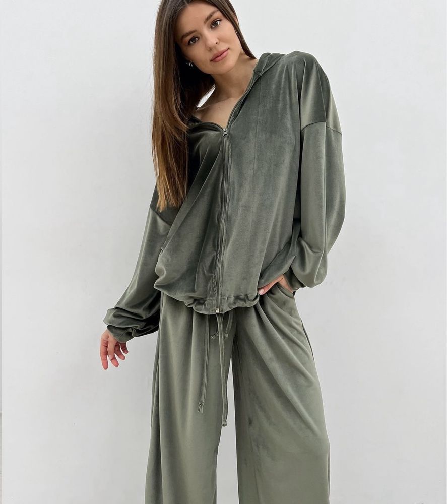 Спортивний костюм хакі колір, розмір oversize